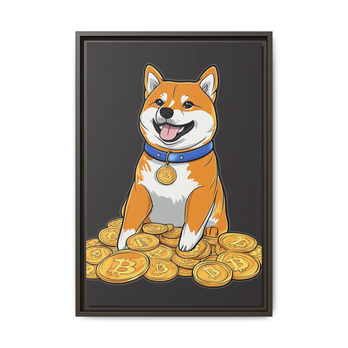 Shiba Bitcoin (schwarz)
