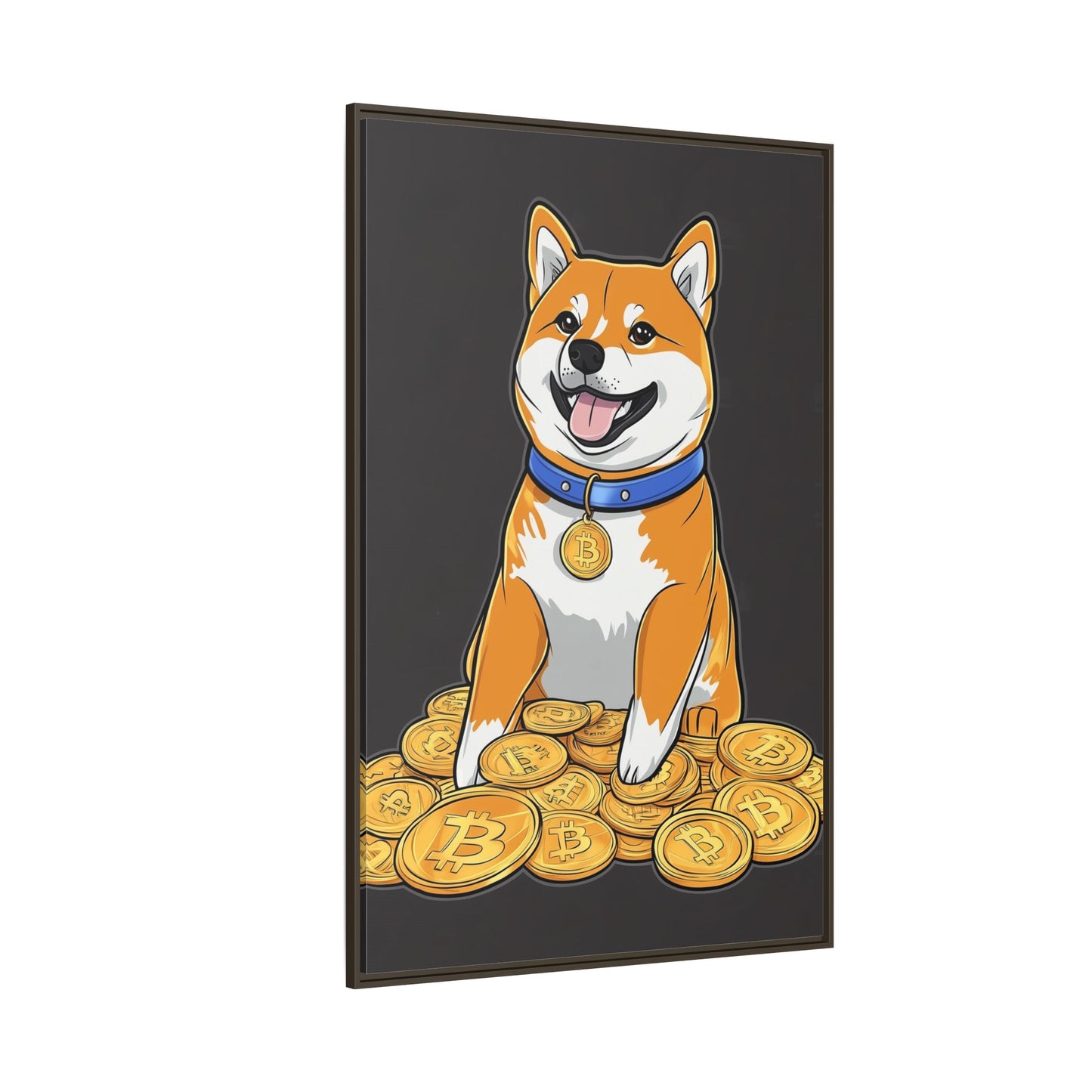 Shiba Bitcoin (schwarz)