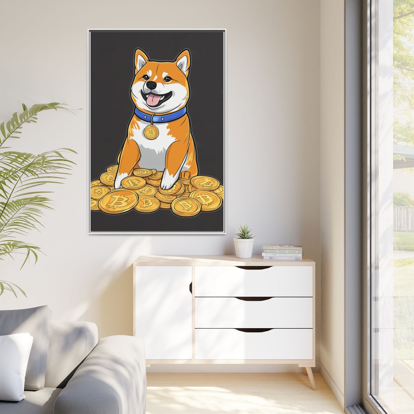 Shiba Bitcoin (schwarz)