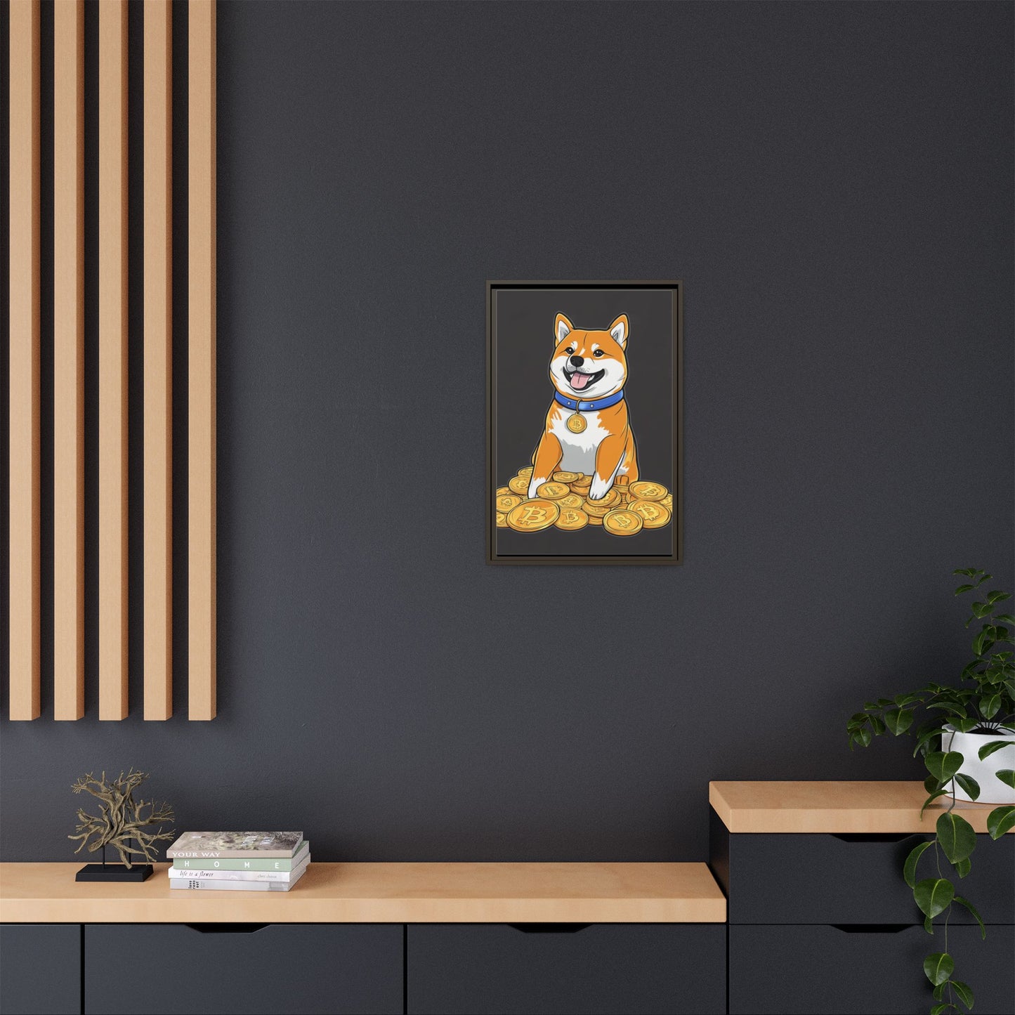 Shiba Bitcoin (schwarz)