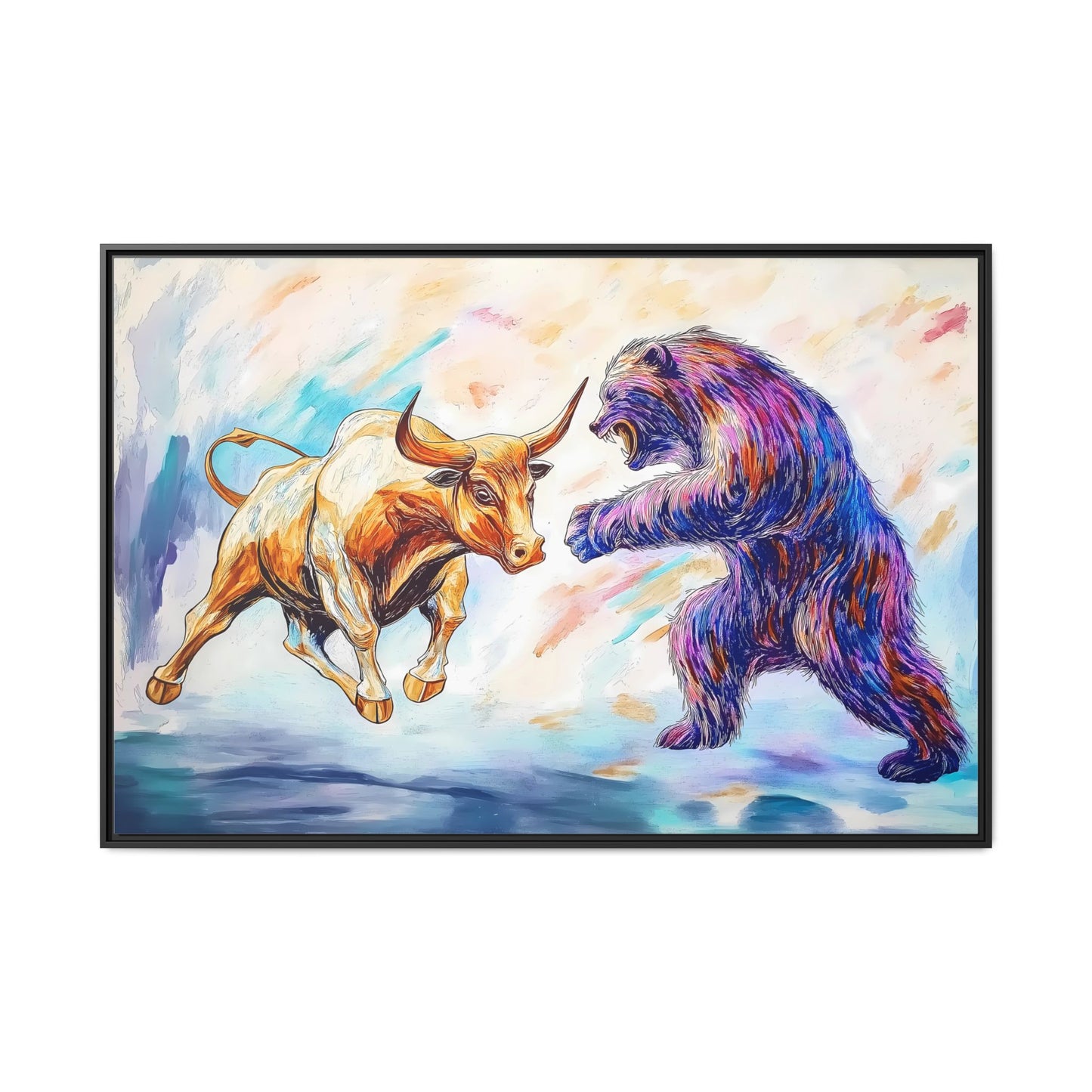 Bull Bear Painting