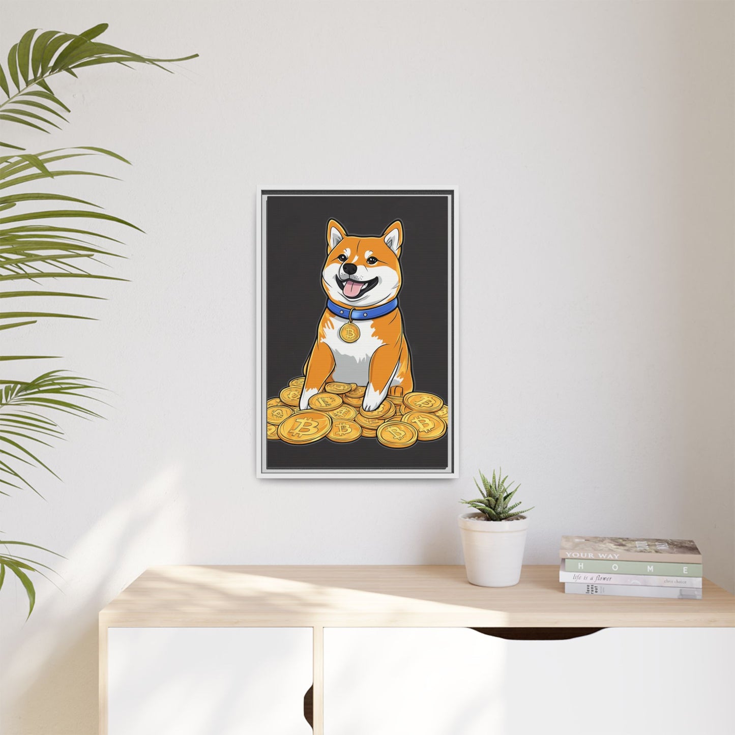 Shiba Bitcoin (schwarz)