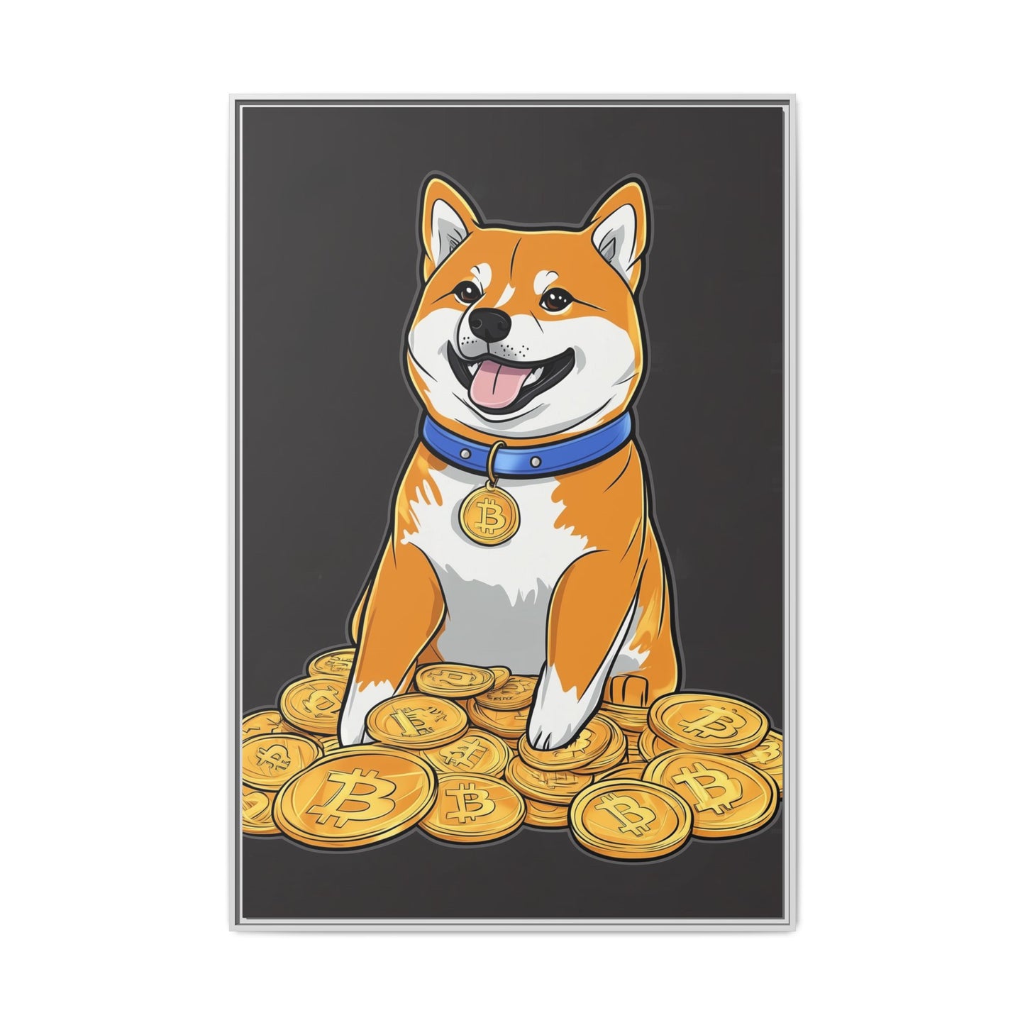 Shiba Bitcoin (schwarz)