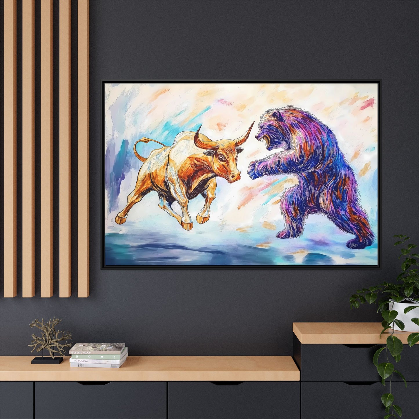 Bull Bear Painting