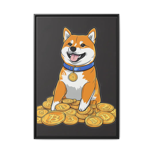 Shiba Bitcoin (schwarz)