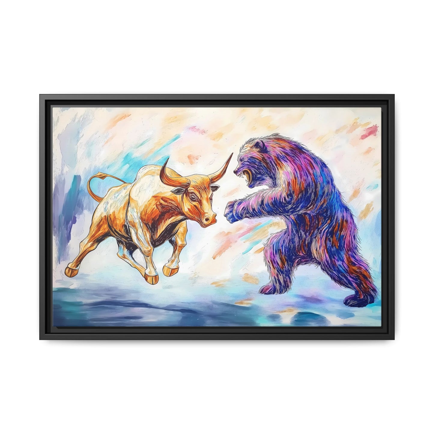 Bull Bear Painting