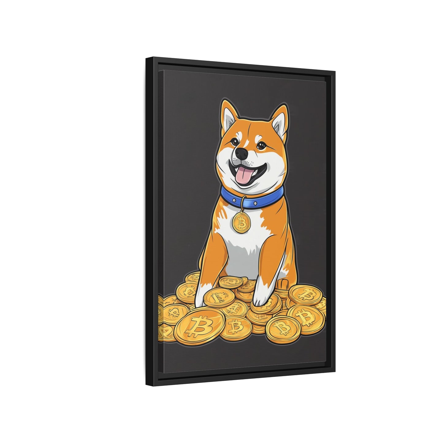 Shiba Bitcoin (schwarz)