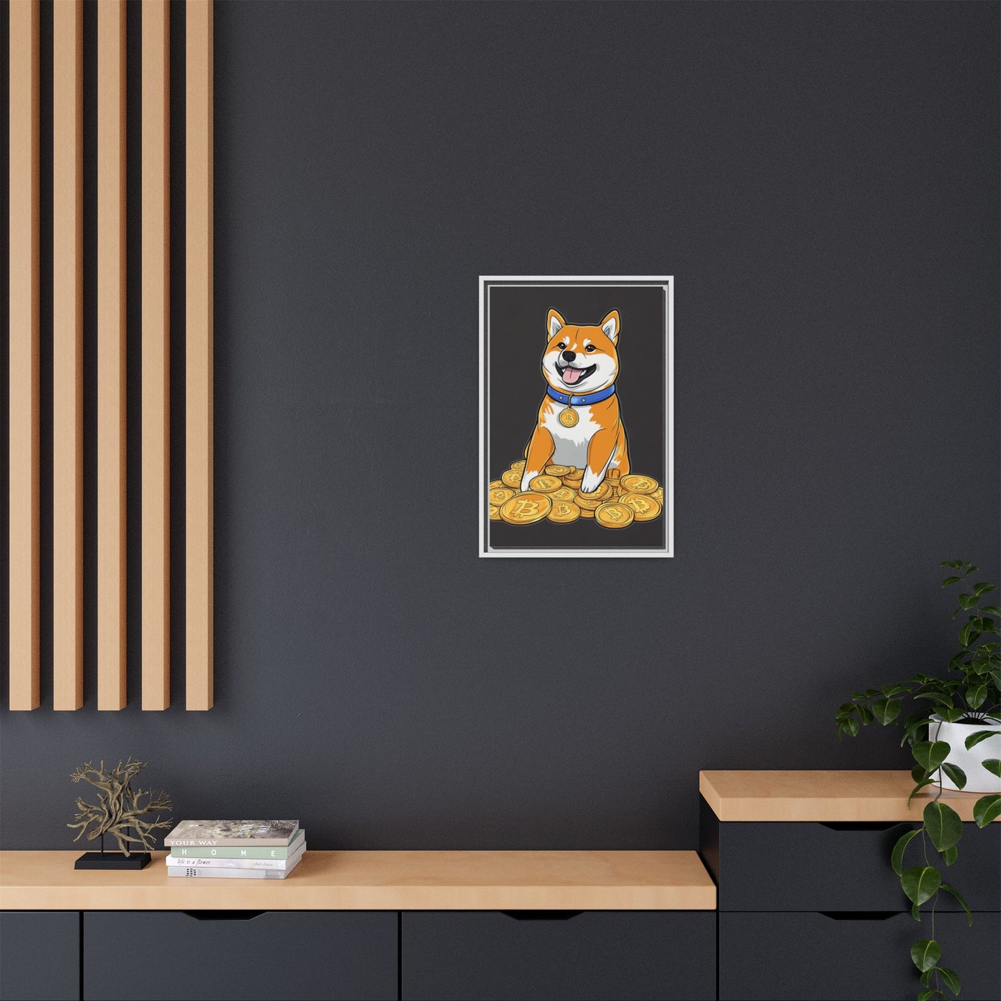 Shiba Bitcoin (schwarz)