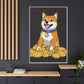 Shiba Bitcoin (schwarz)