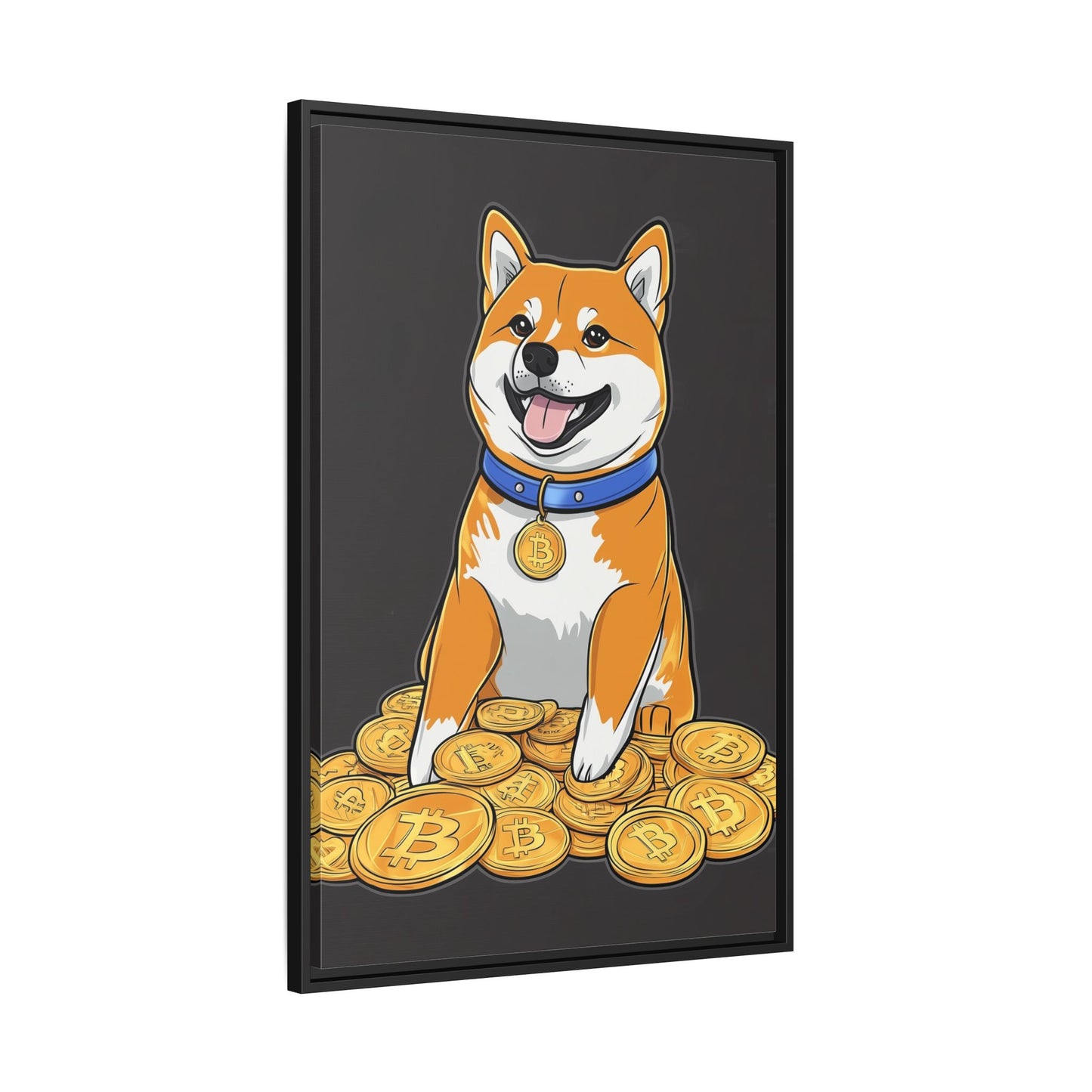 Shiba Bitcoin (schwarz)