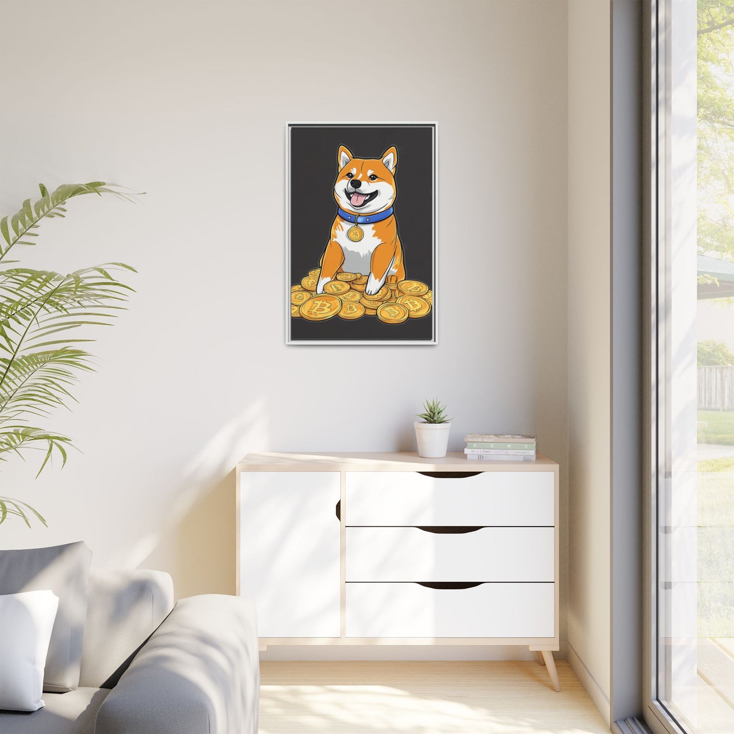 Shiba Bitcoin (schwarz)