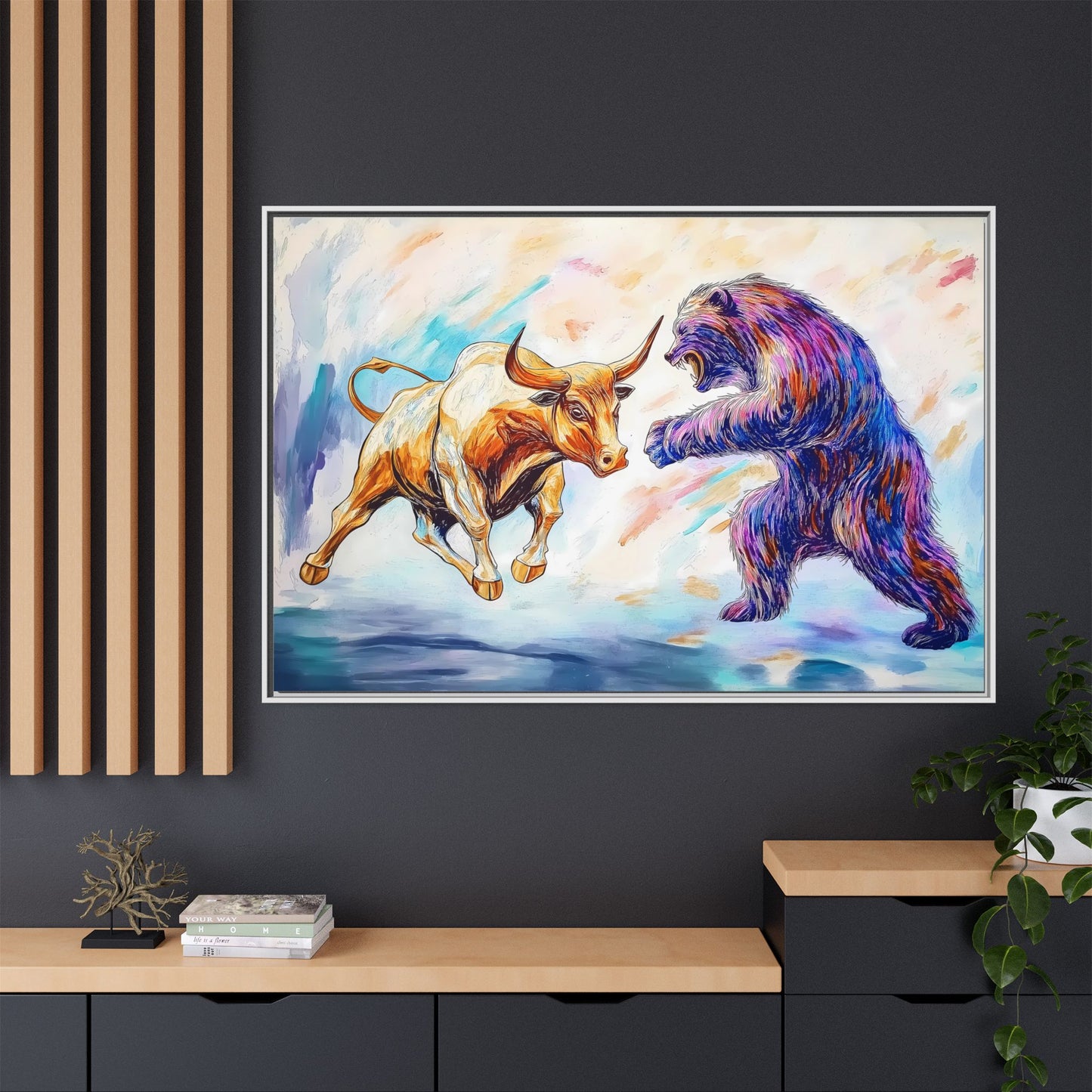 Bull Bear Painting